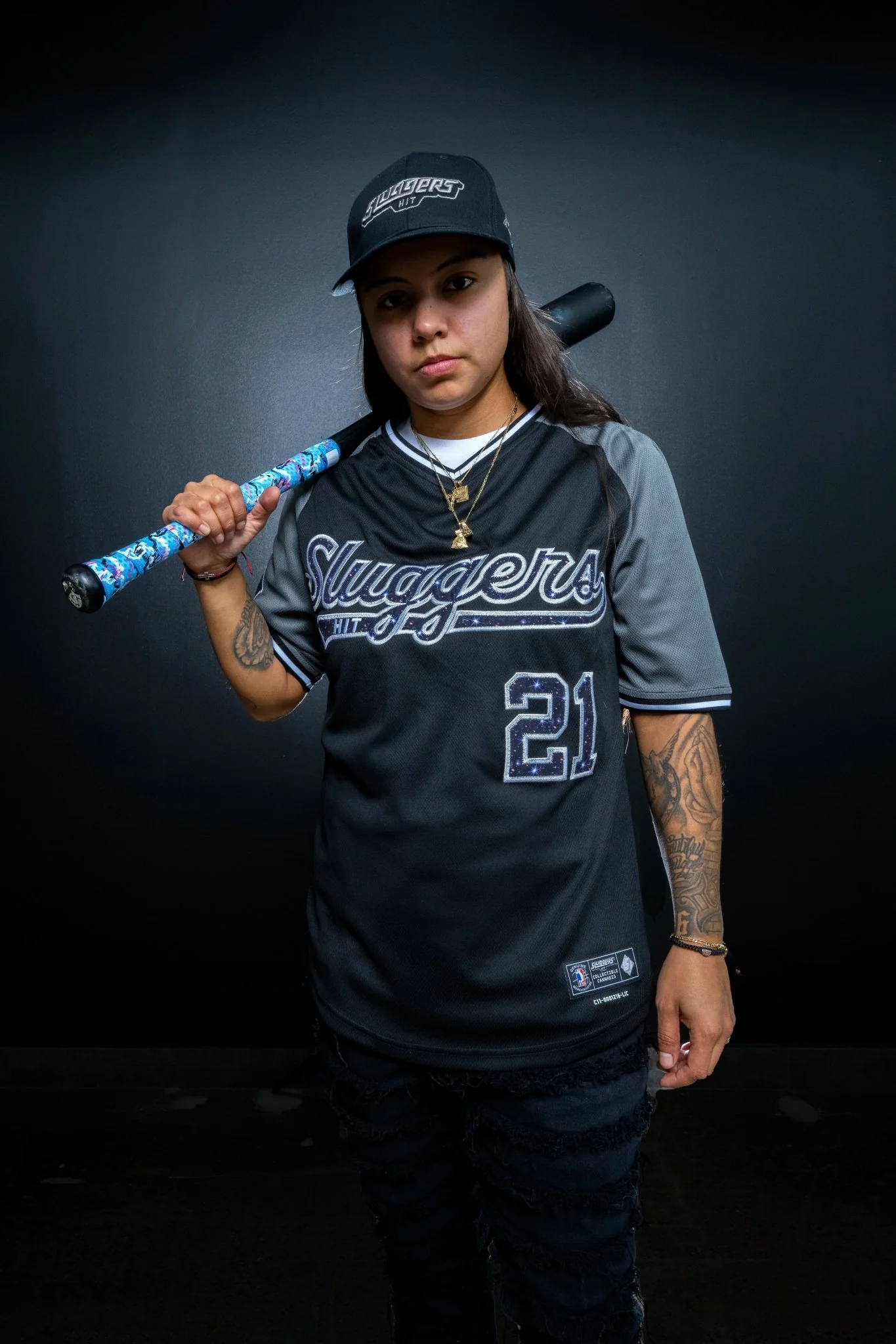 Blackout Galaxy Baseball Jersey - Image 3