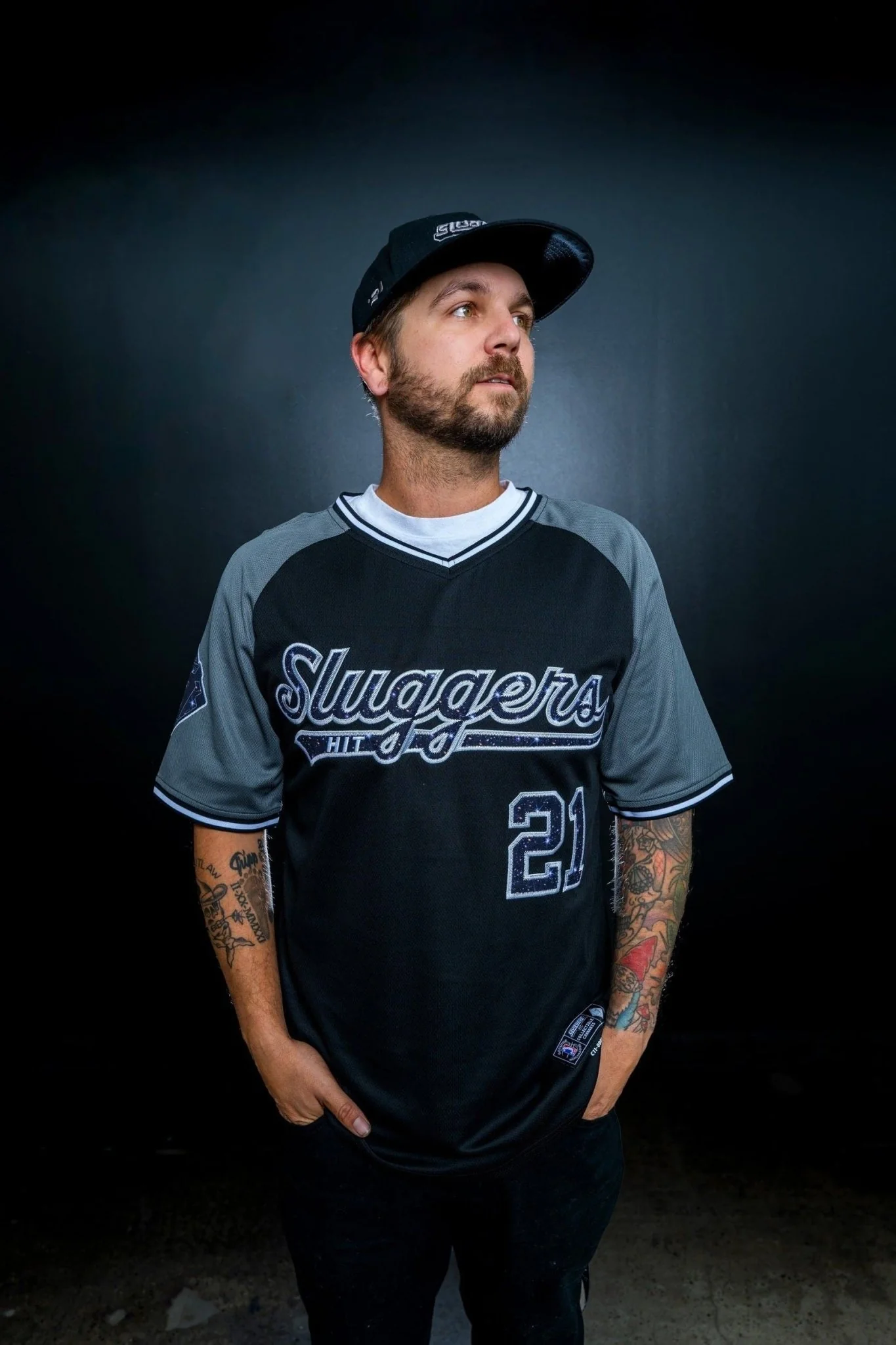 Blackout Galaxy Baseball Jersey - Image 5