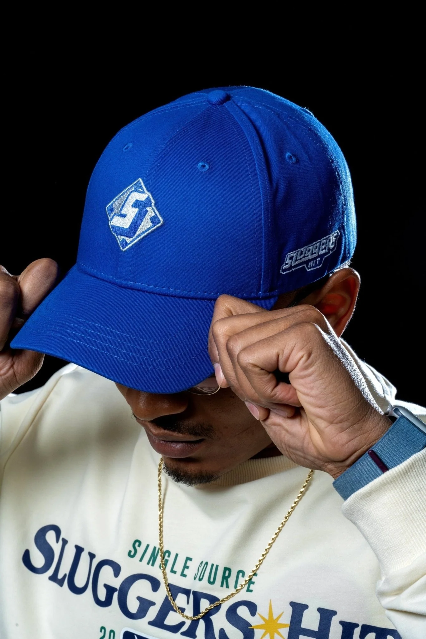 Blue "S" Diamond Baseball Snapback - Image 5