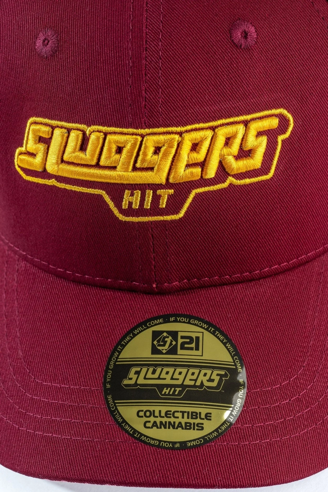 Burgundy Gold Logo Hat - Image 3