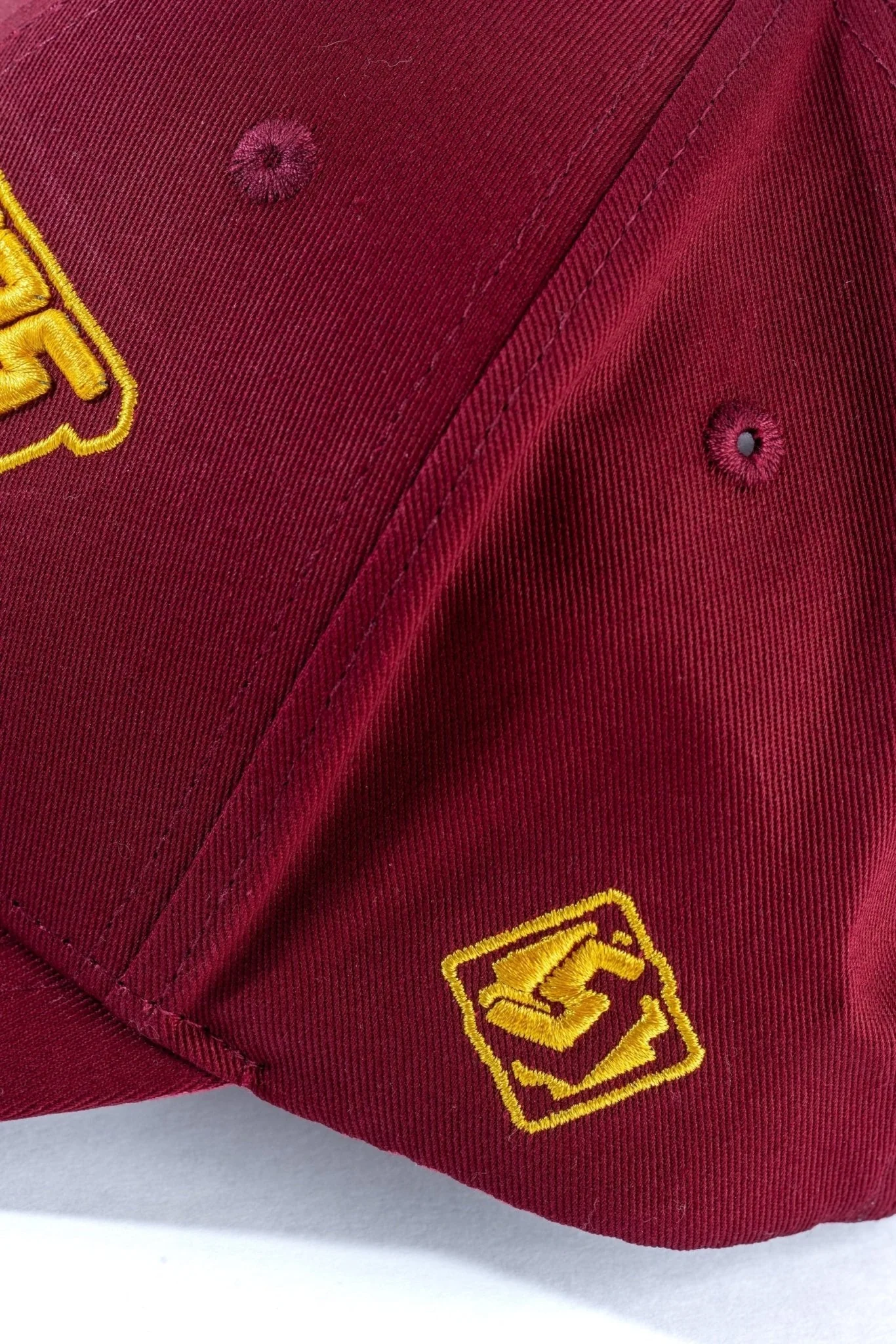 Burgundy Gold Logo Hat - Image 4