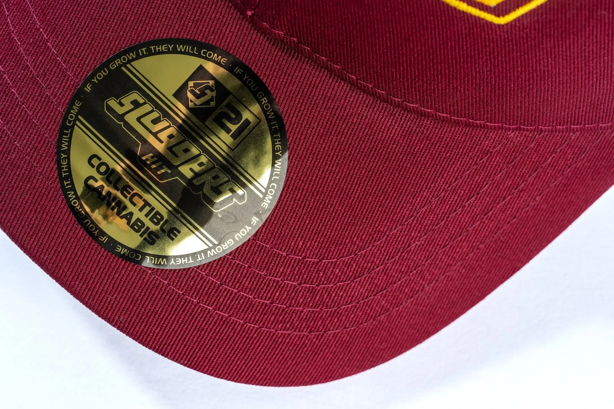 Burgundy Gold Logo Hat - Image 6