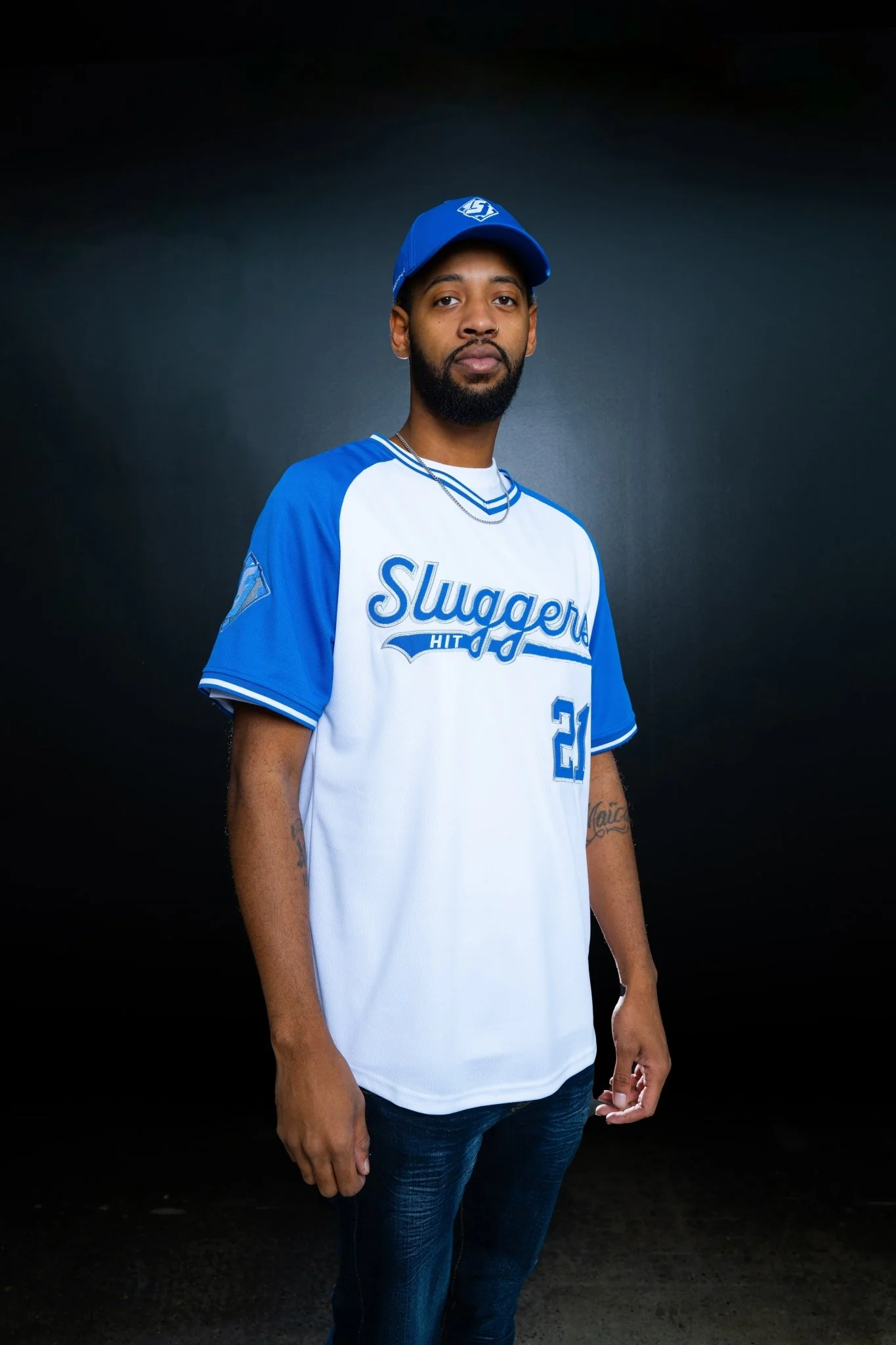 LA Champion Blue Baseball Jersey - Image 3