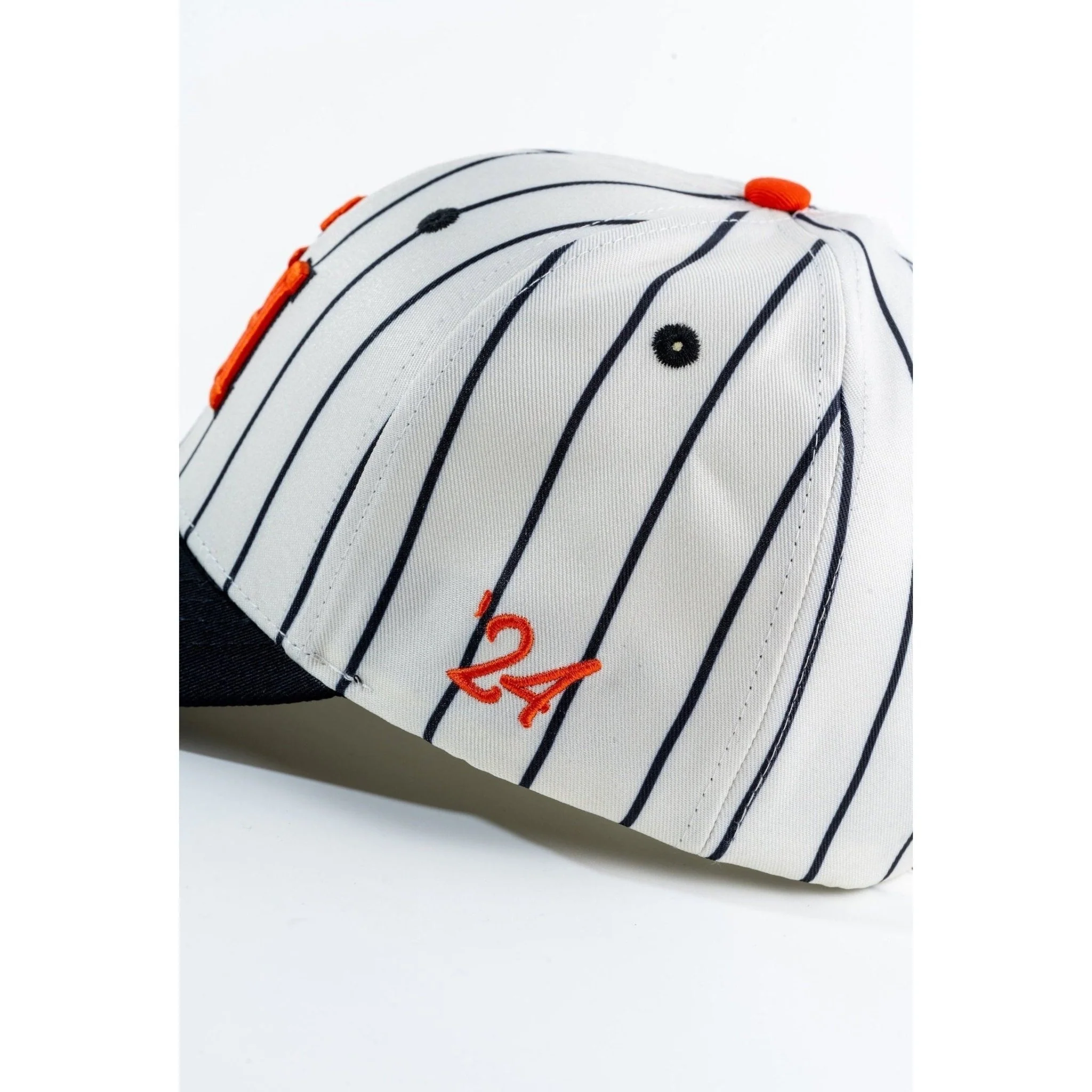 Orange Pinstripe Hat - Image 3